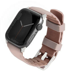 UNIQ Linus Apple Watch Series 4/5/6/7/8/SE/SE2 szíj, 38/40/41 mm. Airosoft szilikon szíj, rózsaszín/vöröses rózsaszín