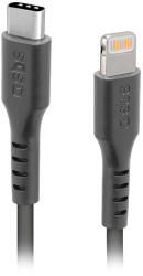 SBS TECABLELIGTC1K USB-C - Lightning kábel 1m - fekete