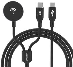 Dudao A12MaxC PD60W 2 az 1-ben töltő Apple Watch-hoz / USB-C - fekete