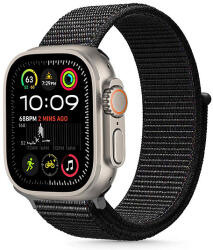 Tech-Protect nejlonszíj Apple Watch 44 / 45 / 46 / 49 mm-hez - fekete