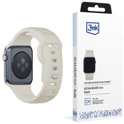 3mk Protection 3mk Szilikon Óraszíj Apple Watch 42/44/45/49mm-hez - bézs
