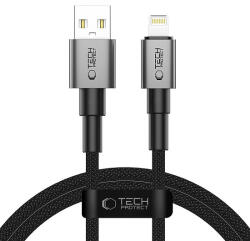 Tech-Protect UltraBoost DNA USB-A / Lightning kábel 15W/2.4A 100 cm - szürke