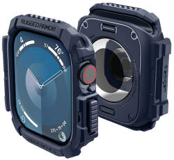 Spigen Rugged Armor tok Apple Watch 10 46mm-hez - sötétkék