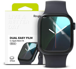 Ringke Dual Easy 3 db-os védőfólia Apple Watch 10 42 mm-hez