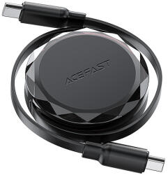 ACEFAST C13-03 USB-C - USB-C 60W kábel, visszahúzható - fekete