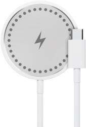 Maxlife MXWC-05 - fehér vezeték nélküli (Wireless) MagSafe kompatibilis töltőpad 15W + Type-C (USB-C) kábel - graffistore