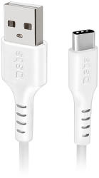 SBS TECABLEMICROC15W USB-A - USB-C kábel 1.5m - Fehér