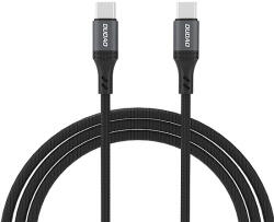 Dudao L3CC USB-C - USB-C 60W 1.2m fonott kábel - fekete