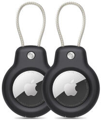Tech-Protect Rough Vein 2 db-os Apple AirTag tok - fekete