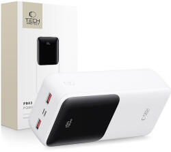 Tech-Protect PB03 külső akkumulátor 30000mAh 22.5W - fehér