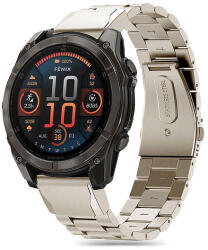 Tech-Protect rozsdamentes acél szíj Garmin Fenix 5 / 6 / 6 PRO / 7 / 8 (47 MM) / E-hez - Titán