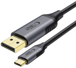 Tech-Protect UltraBoost USB-C - DisplayPort 1.4 8K 60Hz kábel 180cm - fekete
