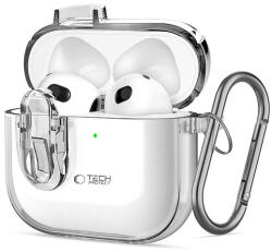 Tech-Protect Slim Hook tok AirPods 4-hez - átlátszó