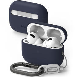 Ringke szilikon tok Apple AirPods Pro 1 / 2 fülhallgatóhoz - sötétkék