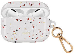 UNIQ Coehl Terrazzo AirPods Pro tok, fehér/natúrfehér