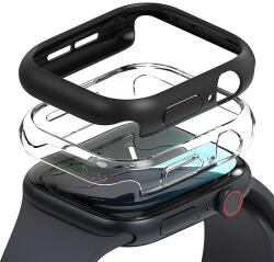 Ringke Slim 2 db-os tok Apple Watch 10 46 mm-hez - átlátszó és matt fekete