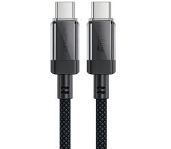 ACEFAST C12 USB-C / USB-C PD kábel 60W 480Mb/nejlonfonattal - fekete