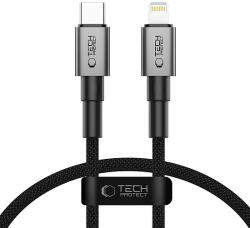 Tech-Protect Ultraboost DNA USB-C / Lightning PD27W/3A kábel 25 cm - szürke