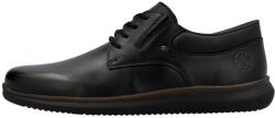 RIEKER Pantofi barbati, Rieker, 10419-00-Negru, casual, piele naturala, cu talpa joasa, negru (Marime: 41)
