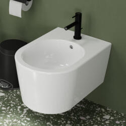 Hansgrohe EluPura S fali kerámia bidé csapfurattal és túlfolyóval SmartClean, fehér 61169450 (61169450)