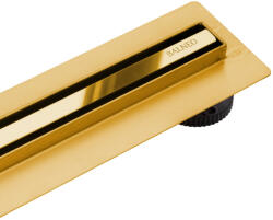BALNEO SLIM & LOW ProLine Mirror vékony rozsdamentes acél padlólefolyó szett 60 cm, tükör arany A0401080201-1 (A0401080201-1)