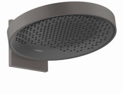 Hansgrohe Rainfinity 250 fejzuhany fali csatlakozóval EcoSmart, szálcsiszolt fekete/króm 26227340 (26227340)