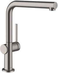 Hansgrohe Talis M54 egykaros konyhai csaptelep 270, szálcsiszolt fekete/króm 72840340 (72840340)