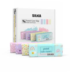 Nebulo Nebulo: Silka radír - cuki mintás pasztell színekben 1db (SLK-ART.1021)