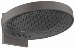 Hansgrohe Rainfinity 3 funkciós ívelt EcoSmart fejzuhany 250 fali csatlakozóval, szálcsiszolt fekete/króm 26233340 (26233340)