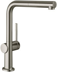 Hansgrohe Talis M54 konyhai csaptelep nyíltrendszerű vízmelegítőkhöz kihúzható kifolyóval, rozsdamentes acél hatású 72860800 (72860800)
