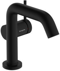 Hansgrohe Tecturis S hidegindítású mosdó csaptelep 110 Push-Open lefolyógarnitúrával, matt fekete 73322670 (73322670)