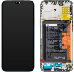 Honor 200 Lite 5G 2024/X8B 4G 2023, LCD kijelző érintőplexivel és előlapkeret, akkumulátor (0235ALPS), starry blue (SERVICE PACK) (GYÁRI) (0235ALPS)