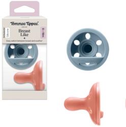 Tommee Tippee Breast-Like anyamell formájú nyugtató szilikon cumi 6-18 hónap - 2 db