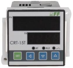 F&F CRT-15T Termosztát, külső szondás, programozható, előlapra, 0-400C K400 (CRT-15T) (CRT-15T)