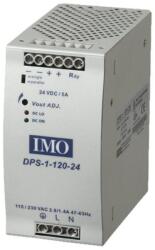 IMO DPS-1-120-24DC, 5A Tápegység, 120W, be: 115/230VAC ki: 24VDC 5A (DPS-1-120-24DC) (DPS-1-120-24DC)