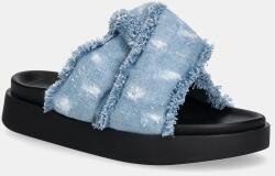 Inuikii papucs Soft Crossed Jeans női, platformos, 1004.003. 0151.407 / 70104-142 - kék Női 40