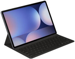 Samsung Tab S9 Plus 12.4 / Tab S10 Plus 12.4 SM-X810 / X816B / X820 / X826B, Bluetooth billentyűzetes mappa tok, ultravékony, stand, érintőceruza tartó, Samsung Book Cover Slim Keyboard AI, fekete, gyári