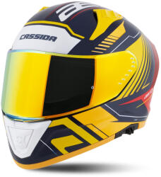 Cassida Aero Drome bukósisak - kék-fluo narancs (M140-1873-J)