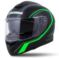 Cassida INTEGRAL GT 2.0 REPTYL utcai bukósisak, FEKETE / ZÖLD / FEHÉR, (M140-1295-J)