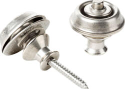 Dunlop Straplok Dual Design Hevederzár Vintage Nickel