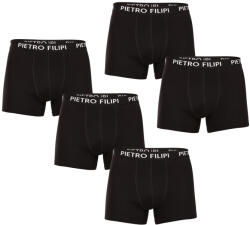 Pietro Filipi 5PACK boxeri bărbați Pietro Filipi negri (5BCL002) 3XL (178935)