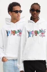 Fiorucci pamut melegítőfelső fehér, nyomott mintás, kapucnis, U01FMSHO092CJ05WH02 - fehér L