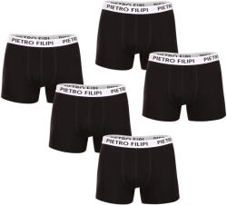 Pietro Filipi 5PACK boxeri bărbați Pietro Filipi negri (5BCL003) 4XL (178936)