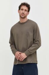 G-Star RAW pamut hosszúujjú zöld, sima - zöld S - answear - 14 990 Ft