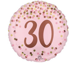 Anagram 30. évszámos fólia lufi, gömb, pink