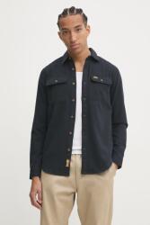 Superdry pamut ing férfi, galléros, sötétkék, regular, M4010723A-12A - sötétkék L