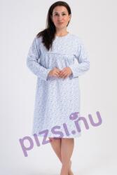 Vienetta Extra méretű hosszú ujjú flanel női hálóing (NHI7416 2XL)