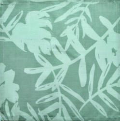 Textil szalvéta - 30x30cm / Pasztell Zöld Modern Levél mintás