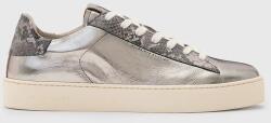 AllSaints bőr sportcipő Shana Metallic Sneaker ezüst, női, W104FB - ezüst Női 38