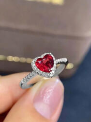 ElectraStore Inel Stralucitor Pandora Style Silver Ruby (C4068)